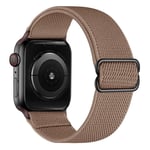 Apple Watch 45mm Series 9 Armband i resår, brun