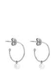 SOPHIE By SOPHIE Pearl Mini Hoops Silver