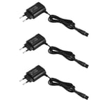 Tlily - 3X 15 v Hq8505 pour Qp6520 Qp6510 Rasoir Chargeur Alimentation Adaptateur Cordon Prise EuropéEnne