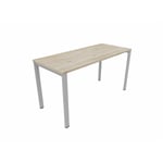 Bureau droit individuel Online F Epicéa gris OP-LITE II : bureau D140x80/cpl epicéa /cpi aluminium/ep. du plateau 25 mm