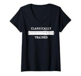 Womens Mechanical Analog Calculator Classically Trained Slide Rule V-Neck T-Shirt