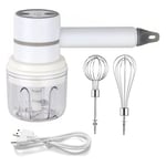 Hand Mixer Cordless Electric Blender Portable Multi-Purpose Food Beater for4256