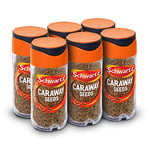 Schwartz Caraway Seeds 38 G | Jar | Pack of 6 | Warm, Peppery and Anise-Like Flavour | Great for Root Vegetables