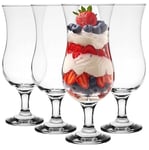 Glasmark Krosno Lot de 4 verres à cocktail Long Drink Cocktail Gin Bière Eau Long Drink Verres à cocktail Verre à eau Verre à smoothie Dessert Passe au lave-vaisselle Transparent 4 x 420 ml