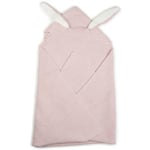 Oeuf bunny ears blanket - light pink