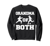 Grandma Of Both Funny Soccer and Karate Grandma Sweatshirt