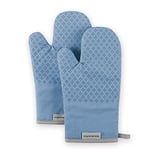 KitchenAid Asteroid Oven Mitt Set, 7"x12.5", Blue Velvet, 2 Piece