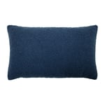 furn. Malham Shearling Fleece Rectangular Cushion Cover - Blue - One Size