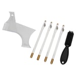 (White)Beard Guide Stencil Template Kit Beard Styling Trimming Tool Portable