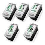 5x Eco Ink 3+2 for Canon Pixma IP-2500 MP-210 MX-310 MP-220