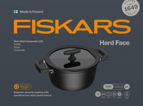 Fiskars Casserole Hard Face 3.5L With Lid