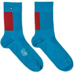 Sportful Clearance Snap Socks - Berry Blue / Cayenna Red Small Blue/Cayenna