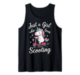 Stunt Scooter Just A Girl Who Loves Scooting Scooter Tank Top