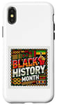 Coque pour iPhone X/XS Black History Month Black Power Fist Pride Afro-Américain