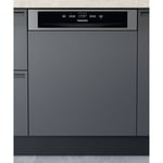 Hotpoint Semi Integrated Dishwasher - Silver H3BL626XUK