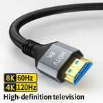 8K Hdmi Cable 3M Ehull-Hull Hull Hull HDCP Ultra High Speed HDR pour RTX Video Cable, PC Laptop Projector, TV HD, PS5, 8K HDMI ""Nipseyteko