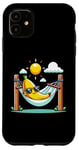 Coque pour iPhone 11 Balancelle hamac banane Kawaii sieste relaxante