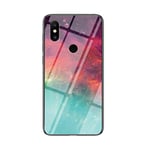 Coque pour Xiaomi Mi Mix 2S,Marbre Verre trempé Ultra Fine Silicone Housse Original Étui de Protection en Souple Doux TPU Gel Bumper pour Xiaomi Mi Mix 2S (Couleur étoilé)