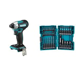 Makita DTD157Z 18V Li-ion LXT Brushless Impact Driver – Batteries and Charger Not Included & B-66896 33 Piece Impact Black Set