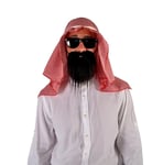 Ciao Kit déguisement Sheikh Emir Arabe (coiffe, lunettes, barbe)