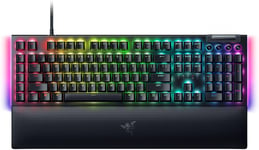 Blackwidow V4 - Clavier Gaming Mécanique Avec Chroma Rgb (Switches Mécaniques Jaunes , 6 Touches Macros Dédiées, Touches Abs À Double Injection) Us-Layout | Noir