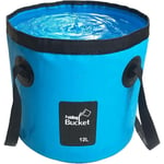 Seau Pliable, 12L Seau de pêche Pliable Portable Multifonctionnel - Seau Pliant pour Bassin de Lavage - Conteneur d'eau pour la