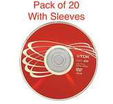 20 x TDK Blank DVD-RW discs 6x Speed 4.7GB 120 mins Rewritable With Sleeves