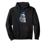 Bitcoin Skull Head Ghost Demon Fantasy Dream Gothic Dark Pullover Hoodie