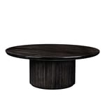 Gubi - Moon Coffee Table Wood Top 120 cm - Sofabord - Space Copenhagen - Brun,Svart - Tre