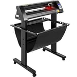 VEVOR Plotter de Découpe Vinyle 720 mm Traceur de Coupe, Machine de Découpe Vinyle avec Logiciel Signcut Support de Sol, Coupe-Vinyle Efficace avec Œil Optique pour Guidage Laser pour Tracer Découper