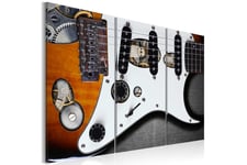 Bilde Guitar Hero 120x80 - Artgeist sp. z o. Lerretsbilder Flerfarget,Hvit