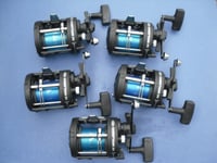 5 FLADEN CHIEFTAIN 30 MULTIPLIER REELS+LINE FOR SEA FISHING BOAT ROD LURES RIGS