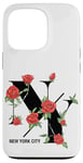 iPhone 13 Pro Floral New York City Graphic Tee Shirts, Cool New York City Case