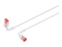 Lanview Flex-Angle - Patch-Kabel - Rj-45 (Hane) Till Rj-45 (Hane) - 3 M - 3.6 Mm - U/Ftp - Cat 6A - Hakfri - Vit