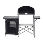 Hi-Gear Basecamp Spacious Kitchen Stand with Side Shelf, Carry Bag Included