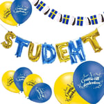 Studentpaket S - Ballonger, Girlanger till Student