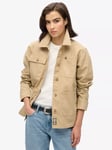 Superdry Embroidered Chore Jacket, Canyon Beige