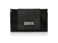 s.Oliver (Bags) Patent Mix, Portemonnaies Femme - Noir - Schwarz (Schwarz 9999), 16x10x3 cm (B x H x T) EU