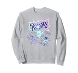 Rugrats Tommy And Chuckie Run From Reptar Neon Sweatshirt