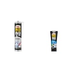 Pattex Ni Clou Ni Vis | Fix Crystal (cartouche de 290 g) – Colle de fixation extra & Ni Clou Ni Vis Fix Multi Matériaux Intérieur & Extérieur, colle de fixation, colle forte tous supports