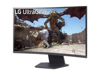 Lg Ultragear 27Gs60qx-B - Led-Skärm - Spel - Böjd - 27" - 2560 X 1440 Qhd @ 180 Hz - Va - 300 Cd/M² - 3000:1 - Hdr10 - 1 Ms - 2Xhdmi, Displayport - Svart