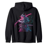 Robot Samurai Warrior Japanese Samurai Ninja Zip Hoodie