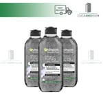 3 x Garnier SkinActive Micellar Purifying Jelly Water with Charcoal 400ml