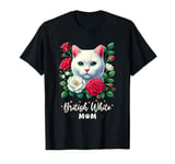 Roses Flowers British White Mom British Shorthair Cat T-Shirt