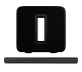 Sonos Arc Sound Bar & SUB (Gen 3) Wireless Subwoofer Bundle - Black, Black