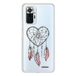 Evetane - Coque Silicone Compatible Xiaomi Redmi Note 10 Pro - Protection Intégrale 360, Fine et Transparente - Coque Avant & Arrière - Haute Résistance - Attrape Coeur