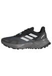 adidas Femme Terrex Soulstride Rain.RDY Trail Running Shoes Low, Core Black/Crystal White/Grey Four, 42 EU