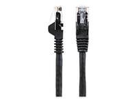 StarTech.com 2m CAT6 Ethernet Cable - LSZH (Low Smoke Zero Halogen) - 10 Gigabit 650MHz 100W PoE RJ45 UTP Network Patch Cord Snagless with Strain Relief - Black, CAT 6, ETL Verified (N6LPATCH2MBK)