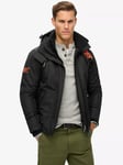 Superdry Slim Fit Parka Jacket, Black