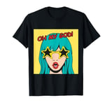 Oh My God Bold Expression in Retro Colors T-Shirt